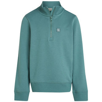 Calvin Klein Sweatshirt - Monogram Mini Badge Half-Zip - North A
