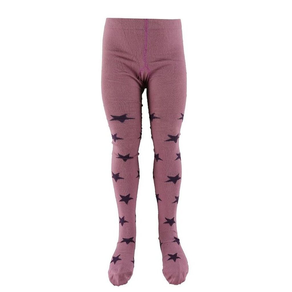 Minymo Strømpebukser - Gl. Rosa m. Stjerner