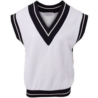 Hound Vest - Strik - Hvid m. Navy