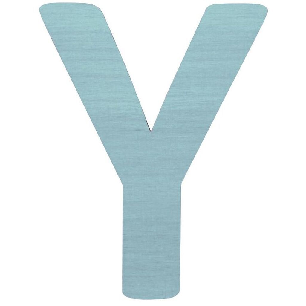Sebra Træbogstaver - Y - Pastel Dreng