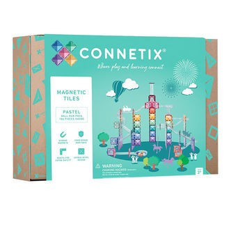 Connetix Magnetsæt - 106 Dele - Pastel Ball Run