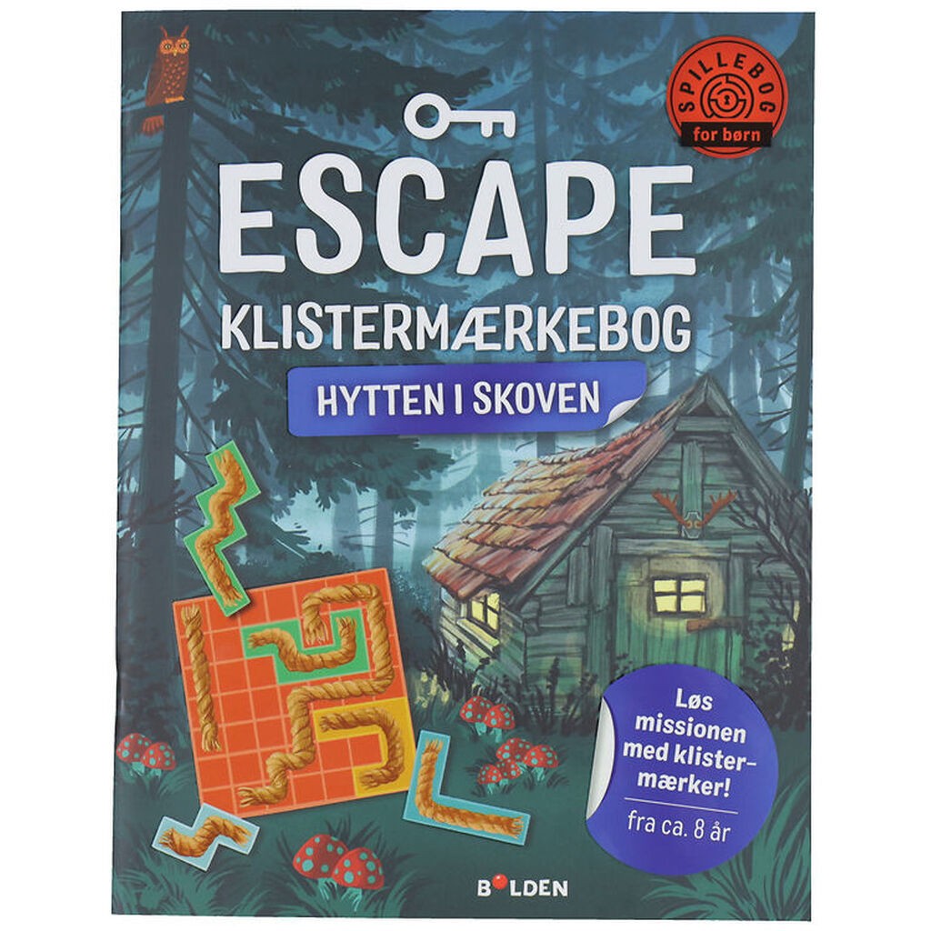 Forlaget Bolden Escape Klistermærkebog: Hytten i Skoven