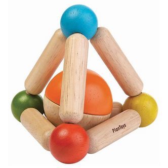 PlanToys Gribelegetøj - Trekant - Multifarvet