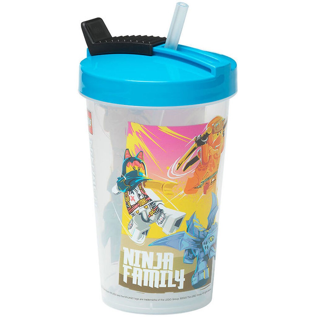 LEGOÂ® Storage Drikkedunk m. Sugerør - 500 ml - Ninjago