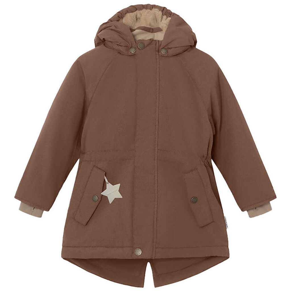 Mini A Ture Vinterjakke - Vikania Fleece - Rootbeer Brown