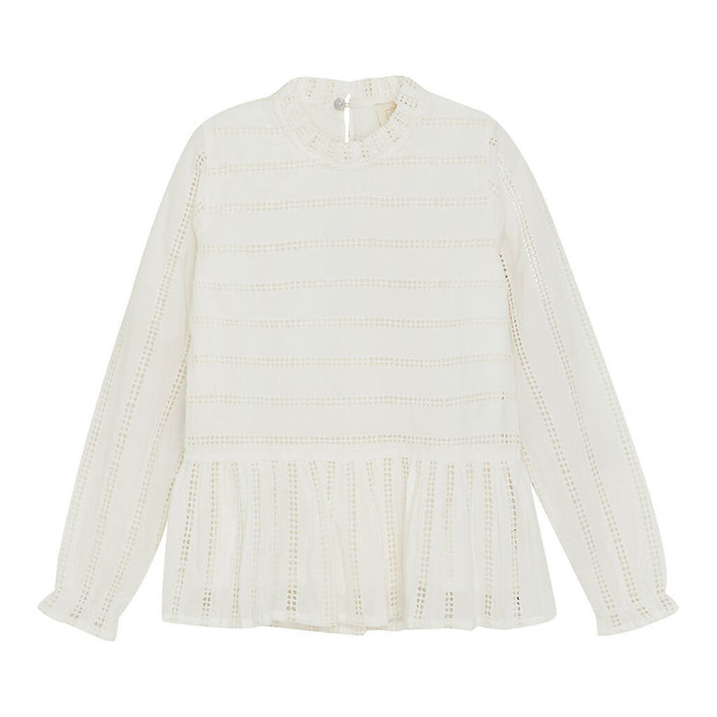 Creamie Bluse - Cloud