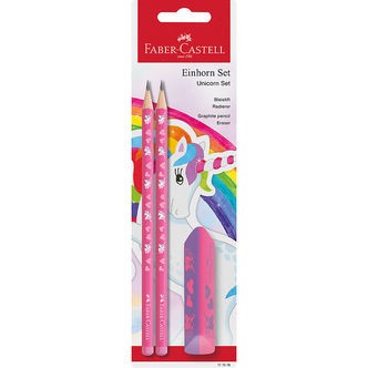 Faber-Castell Blyantsæt - 3 Dele - Unicorn