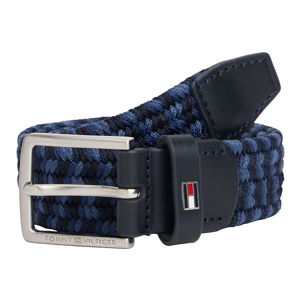 Tommy Hilfiger Bælte - Woven - Space Blue