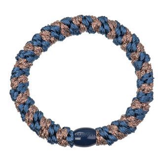 Kknekki Hårelastik - Blå/Brun Glimmer