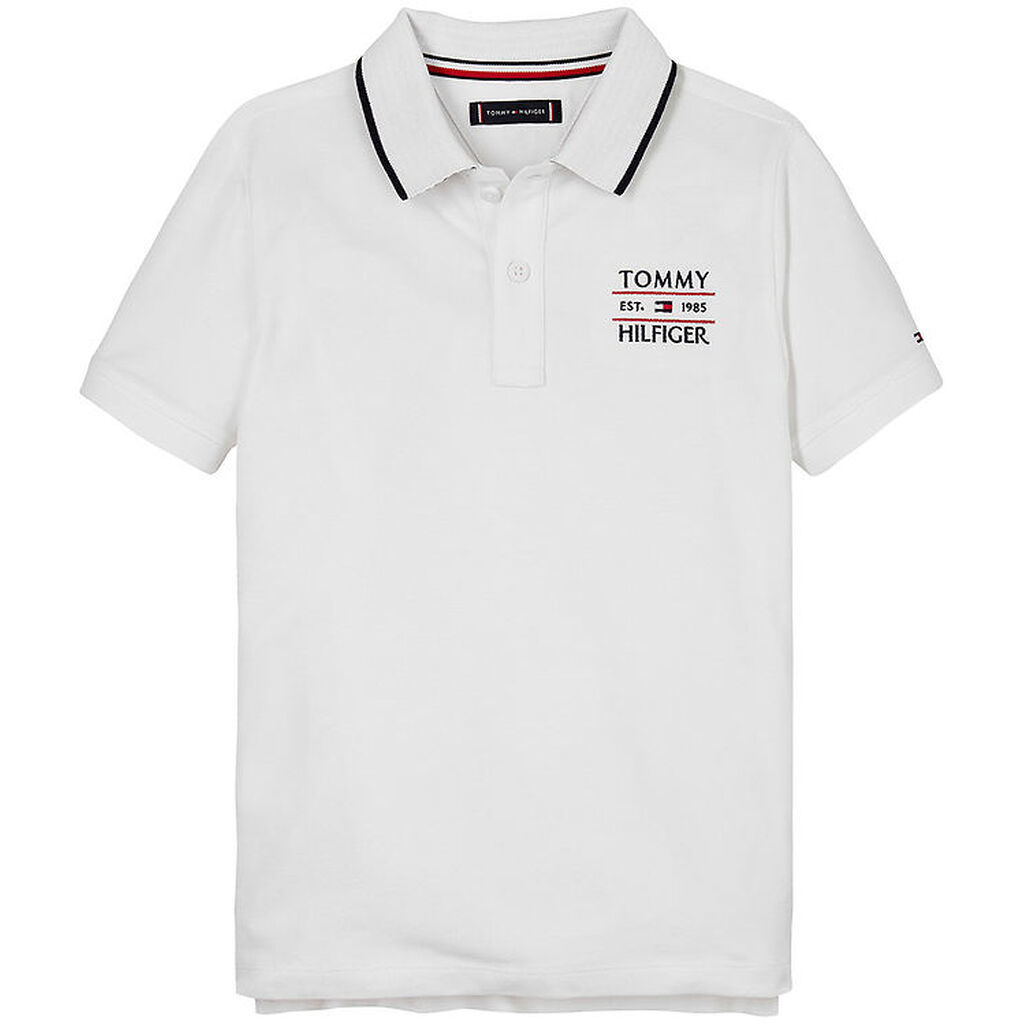 Tommy Hilfiger Polo - Hvid m. Logo