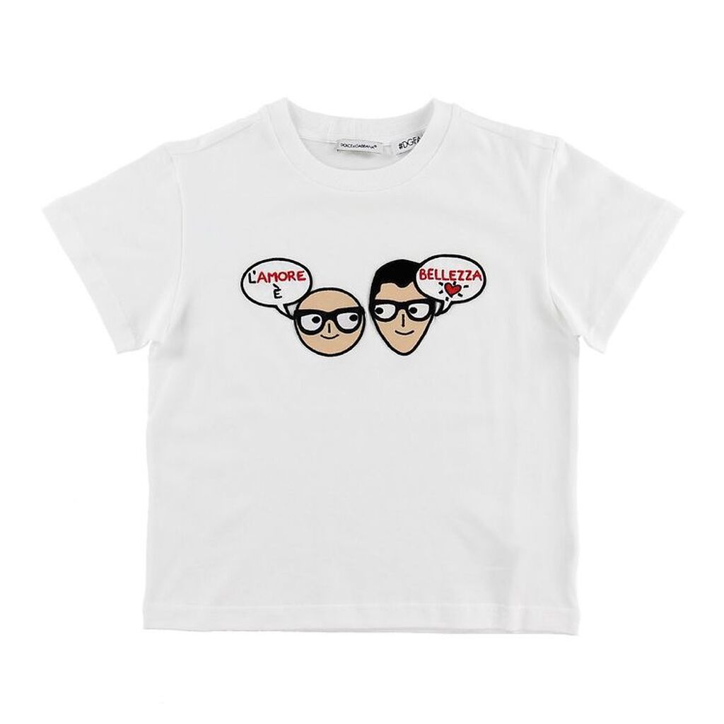 Dolce & Gabbana T-shirt - DG Family - Hvid