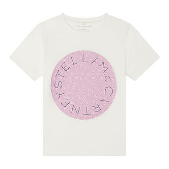 Stella McCartney Kids T-shirt - Ivory m. Rosa