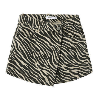 Name It Denimshorts - NfkZebra - Cement/Black Zebra