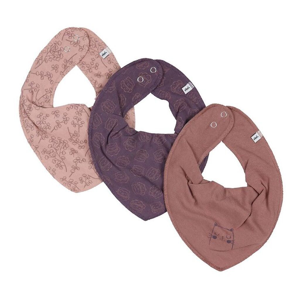 Pippi Baby Savlesmække - 3-Pak - Burlwood