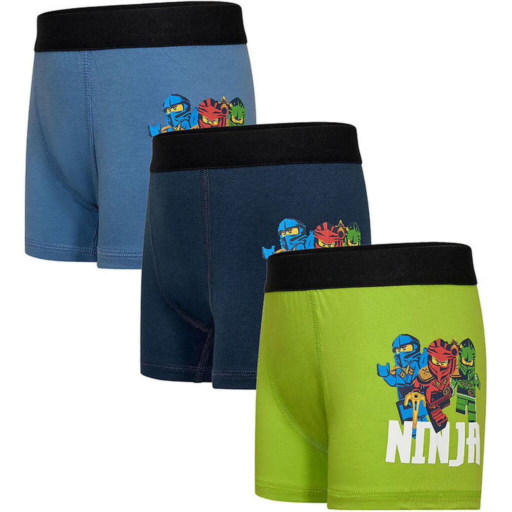 LEGOÂ® Ninjago Boxershorts - 3-pak - Blå/Grøn