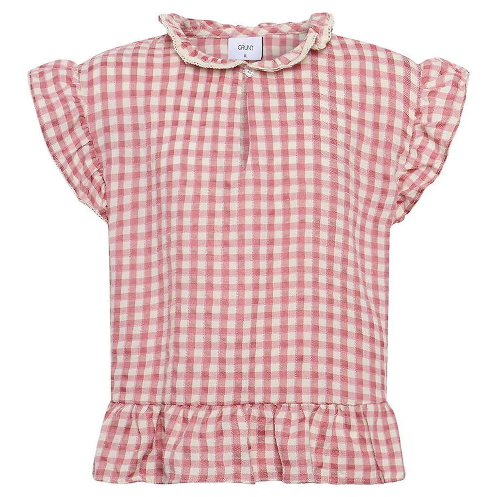 Grunt Top - GrArte - Rosa/Hvidternet