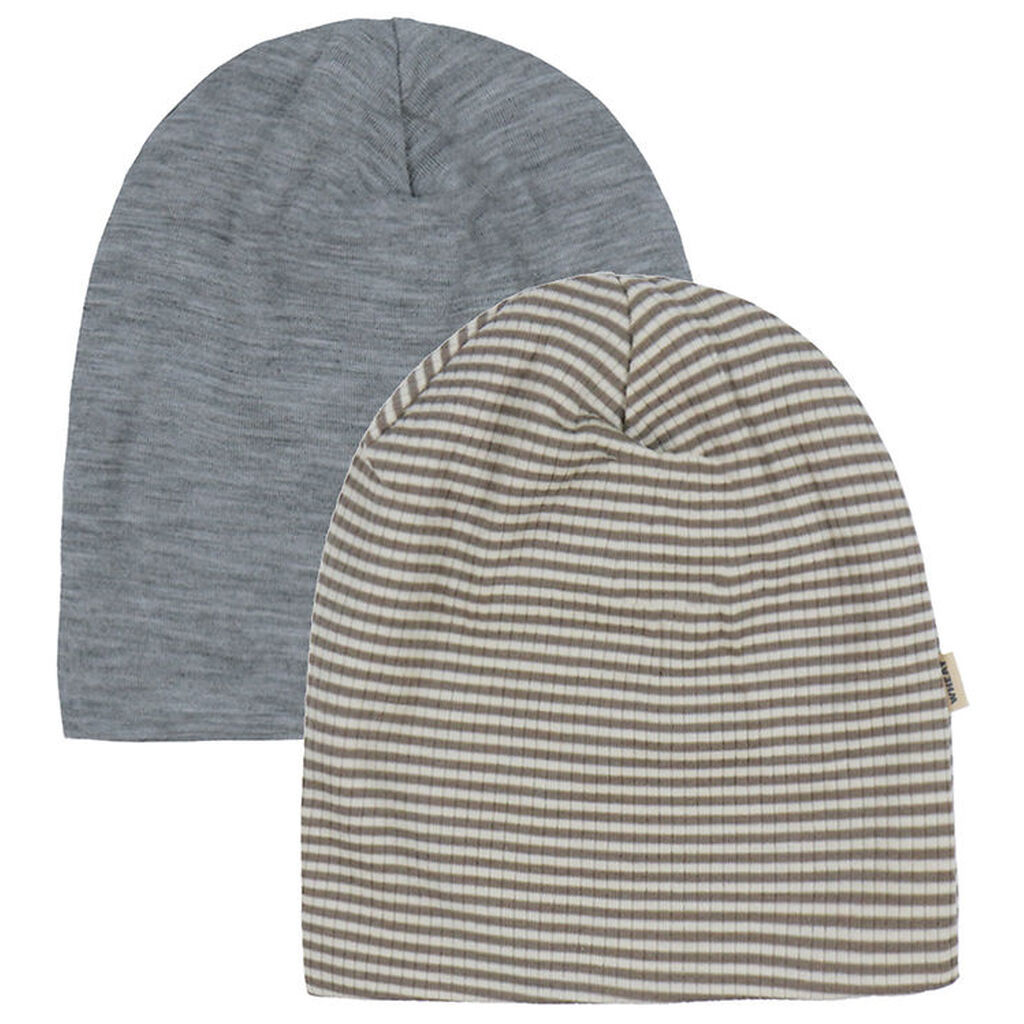 Wheat Huer - Uld - 2-pak - Emo - Wood Stripe