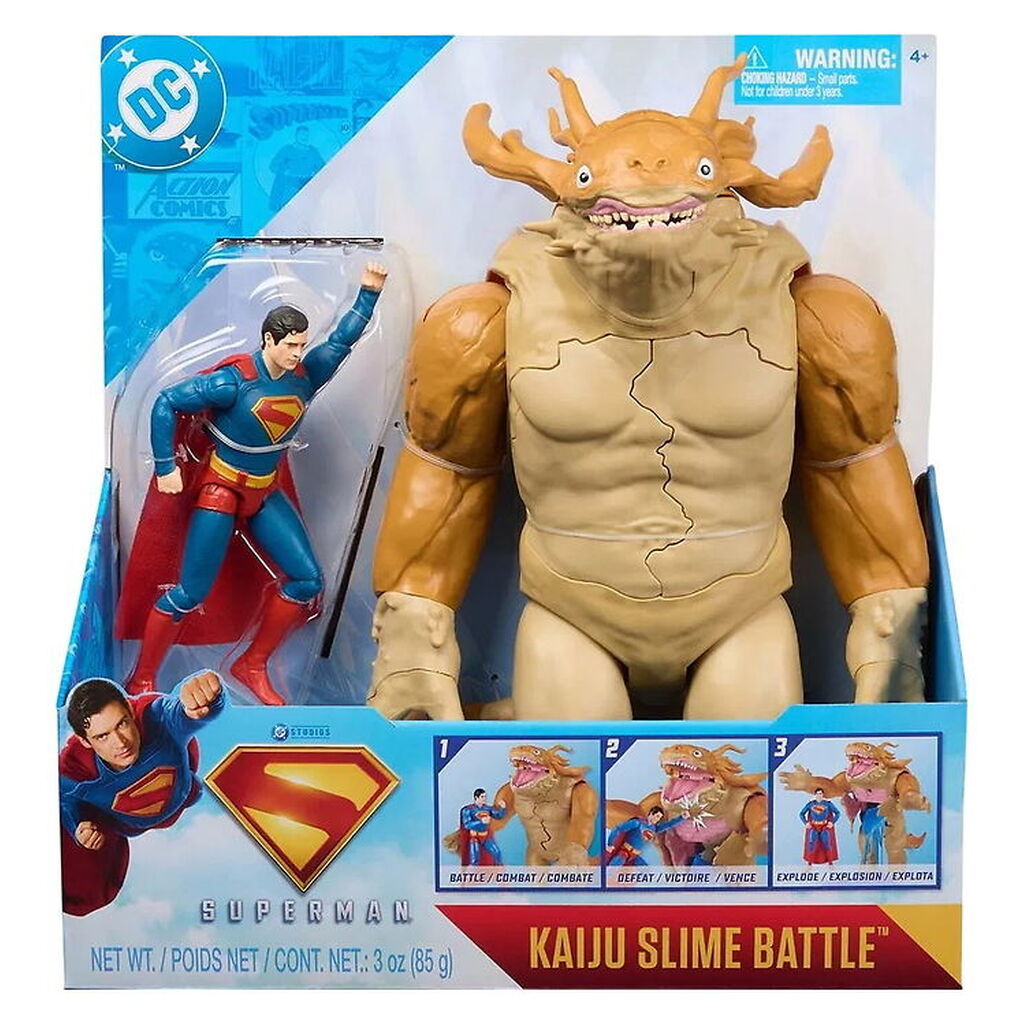 Superman Legetøjsfigurer - Kaiju & Superman - Slime Battle