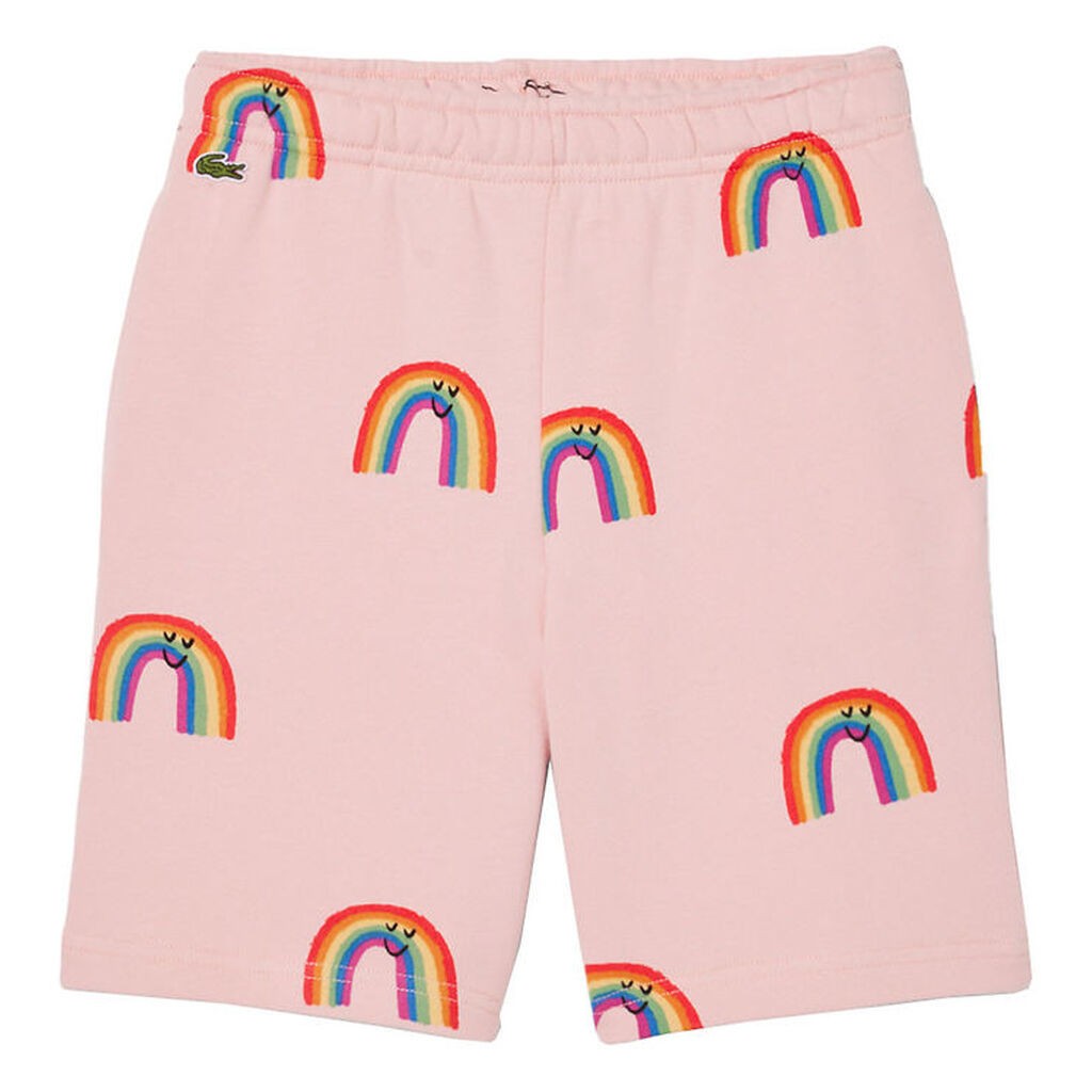 Lacoste Sweatshorts - Pink m. Regnbuer