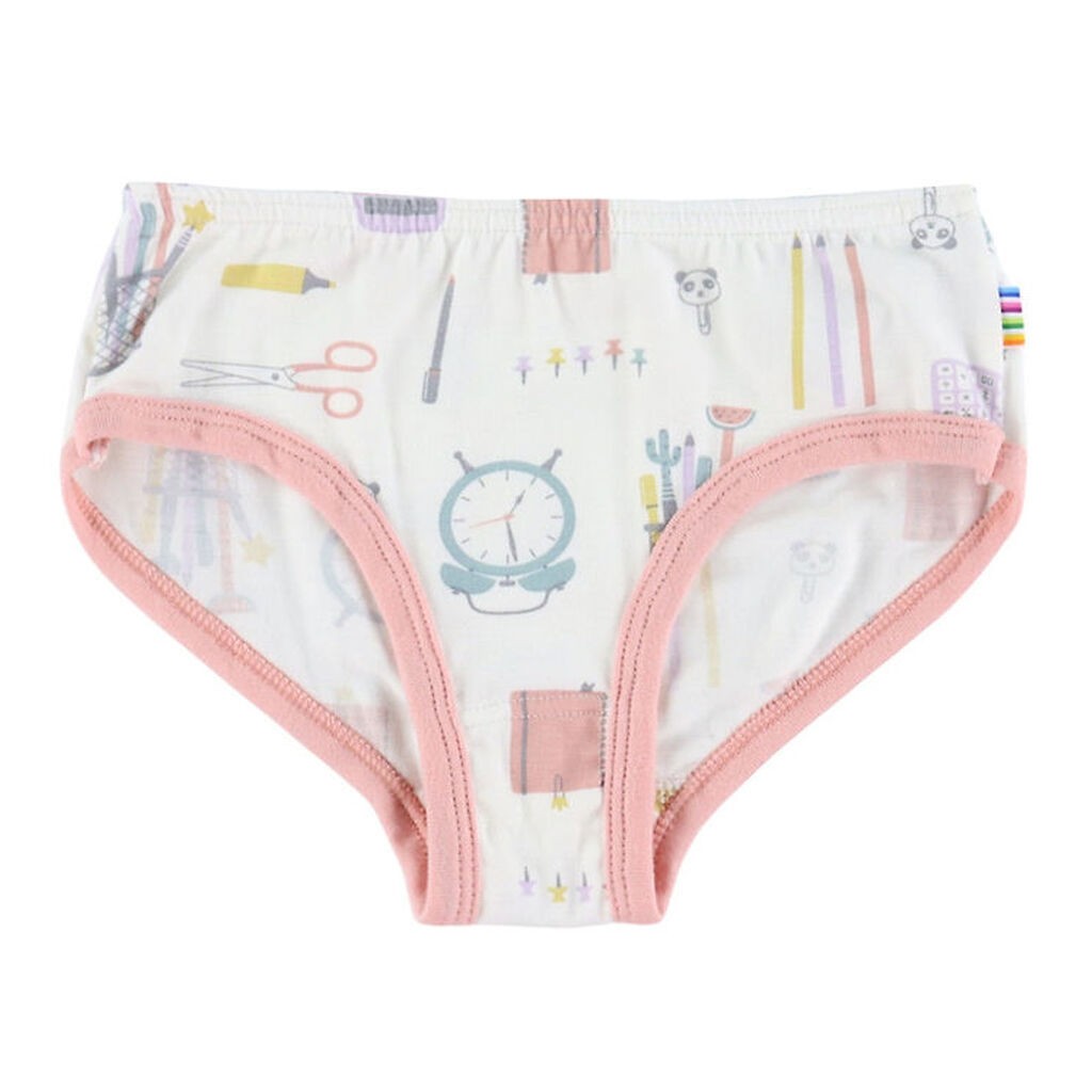 Joha Trusser - Viskose/Bambus - Off White m. Print