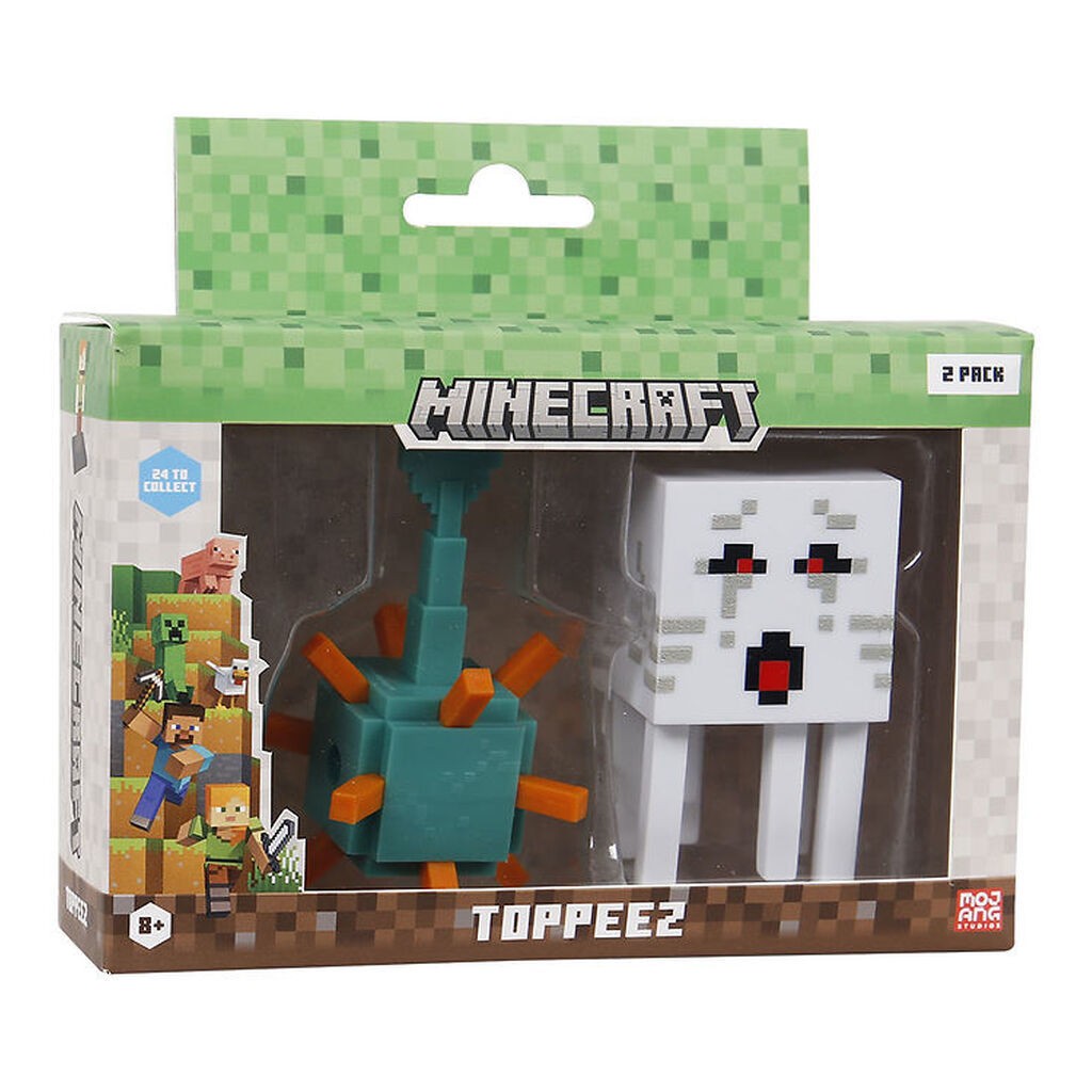 Minecraft Legetøjsfigurer - 3D - 2-pak - Guardian/Ghast