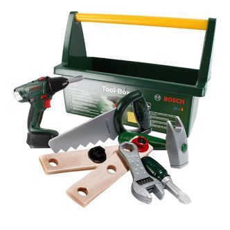 Bosch Mini Værktøjskasse m. Tilbehør - Legetøj - Mørkegrøn