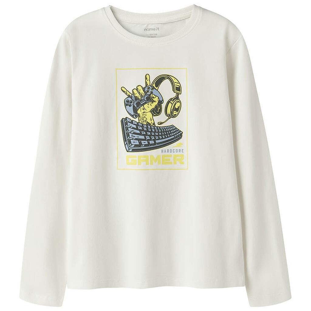 Name It Bluse - NkmVux - Cloud Dancer/Gamer