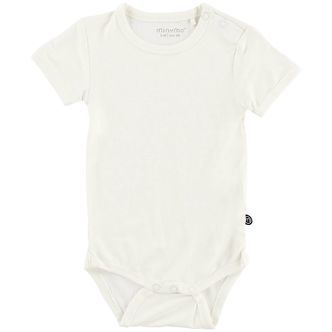 Minymo Body k/æ - Bambus - Hvid