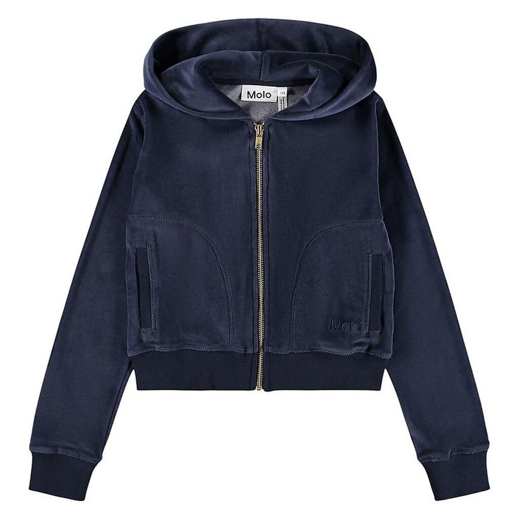 Molo Cardigan - Fløjl - Milla - Navy Blazer