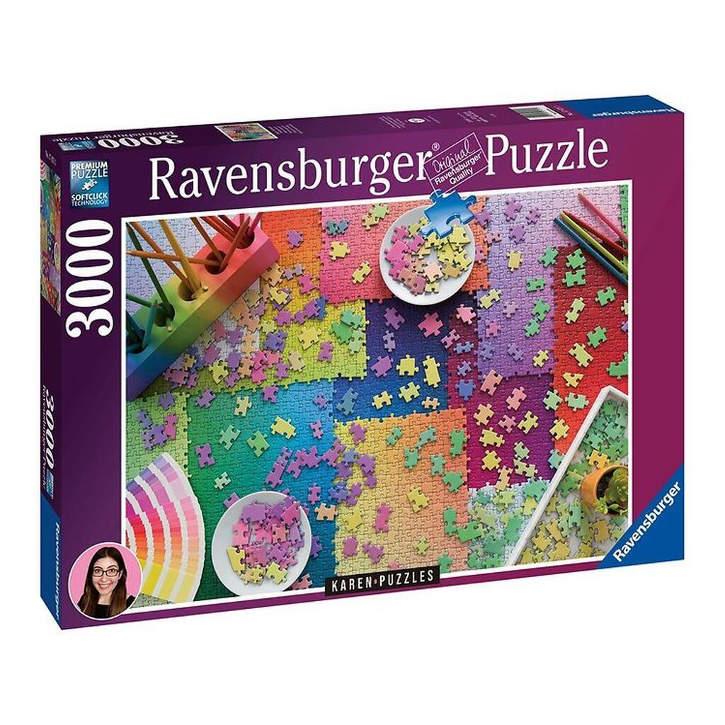 Ravensburger Puslespil - 3000 Brikker - Puzzles On Puzzles