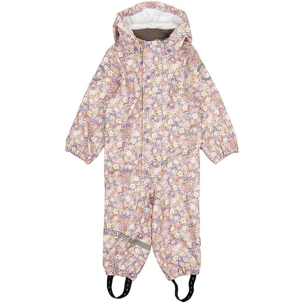 Mikk-Line Regndragt - PU - Recycled - Rose Dawn m. Blomster