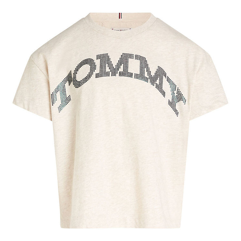 Tommy Hilfiger T-shirt - Tommy Dot Foil - Heathered Oat