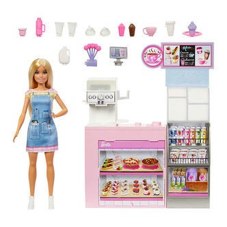 Barbie Legesæt - Kaffebutik m. Tilbehør