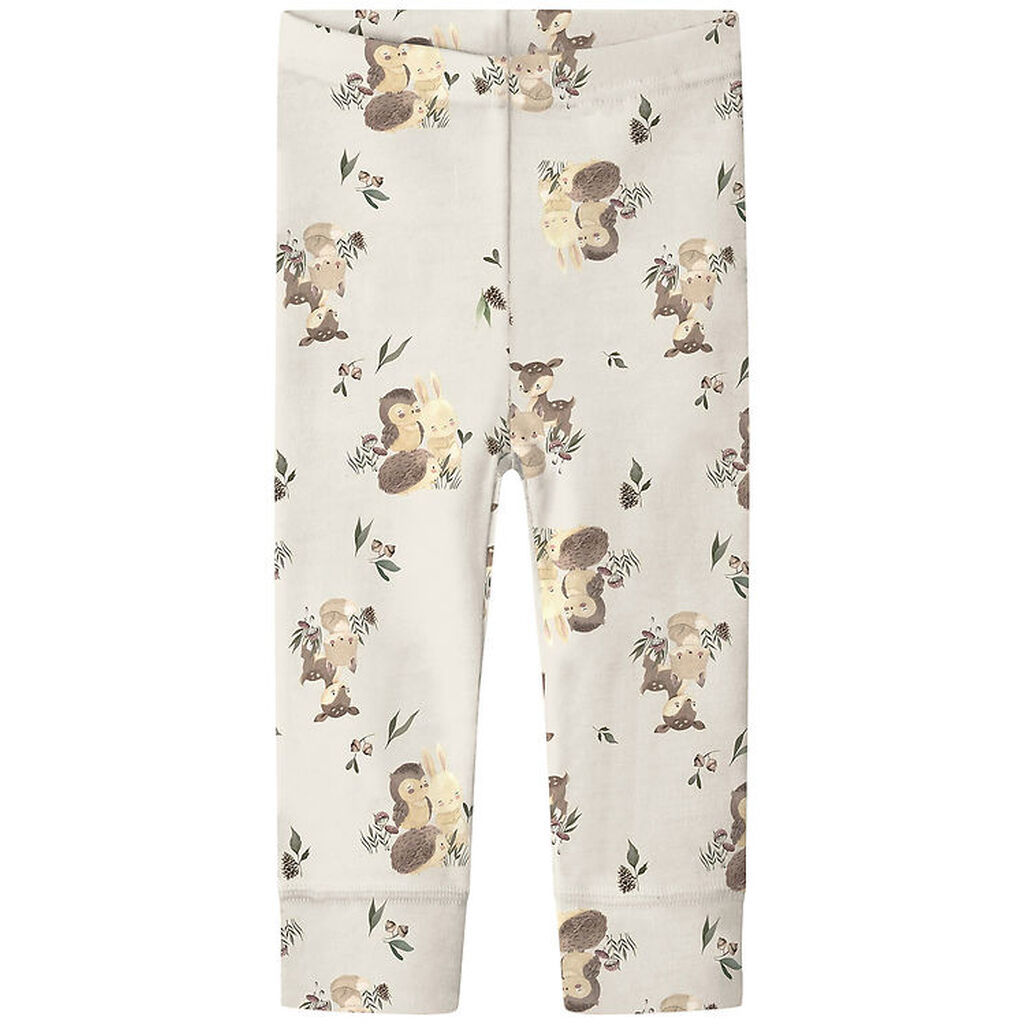 Name It Leggings - Uld - NbnWillu - Snow White/Forest animals