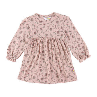 Joha Kjole - Bambus - Støvet Rosa m. Blomster
