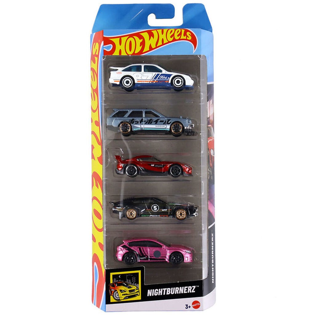 Hot Wheels Biler - 5-pak - NightBurnerz