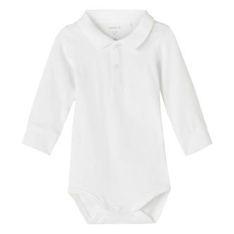 Name It Polobody l/æ - NbmHolger - Bright White