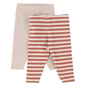 Minymo Leggings - 2-pak - Canyon Rose