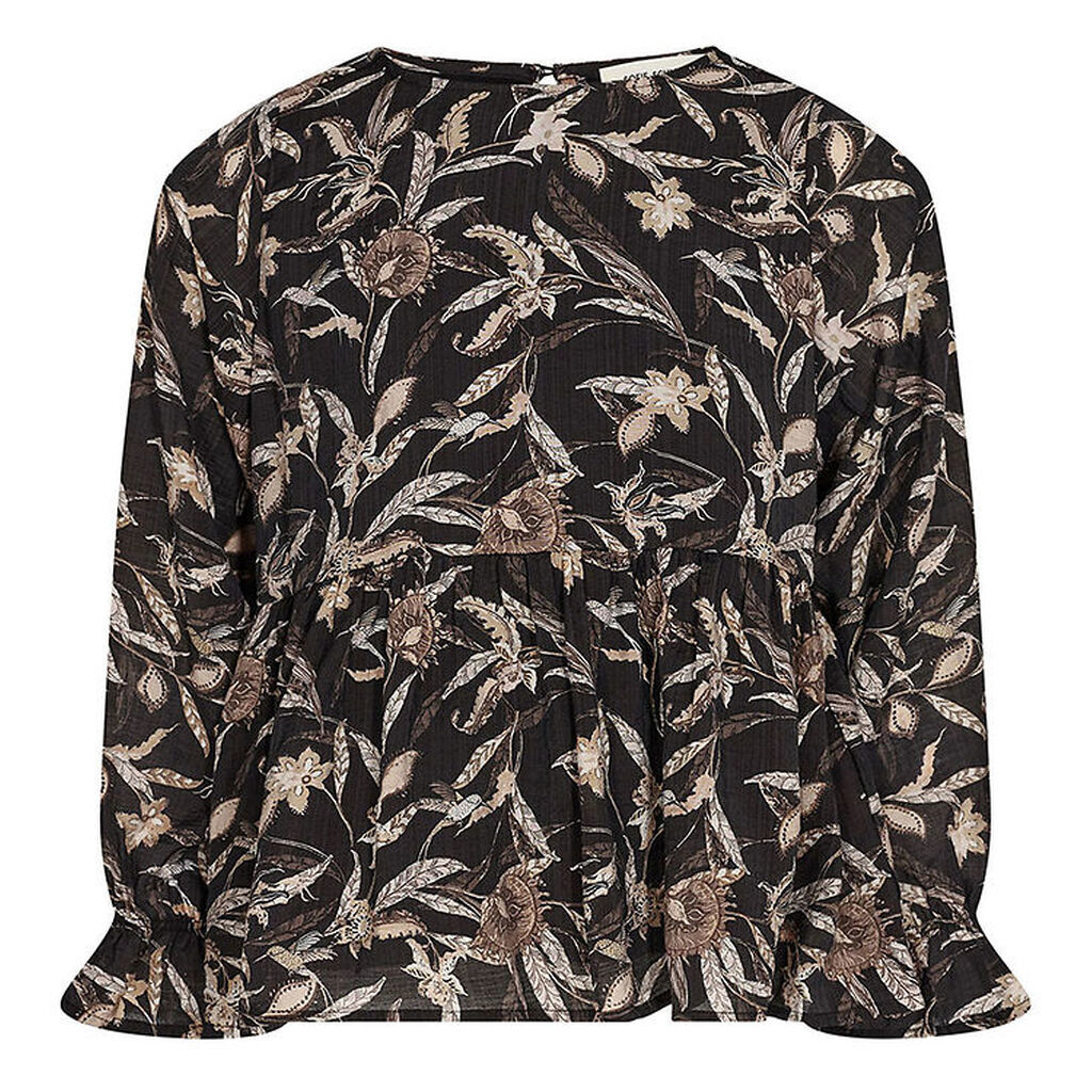 Sofie Schnoor Girls Bluse - Sort m. Mønster