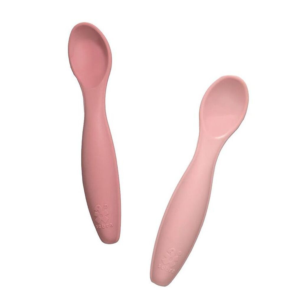 Sebra Silikone Skeer - 2-pak - Blossom Pink