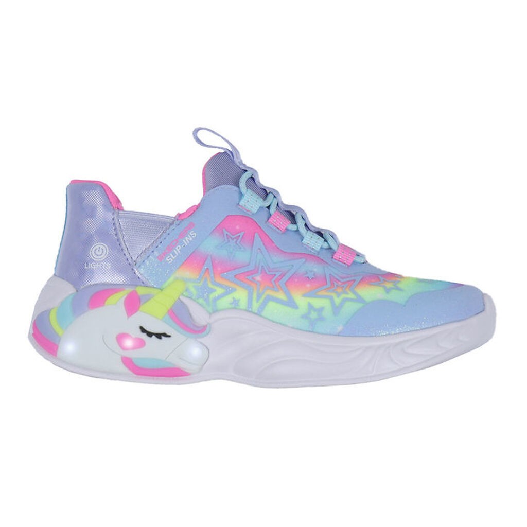 Skechers Sko m. Lys - Unicorn Dreams - Starry Lite - Lavender
