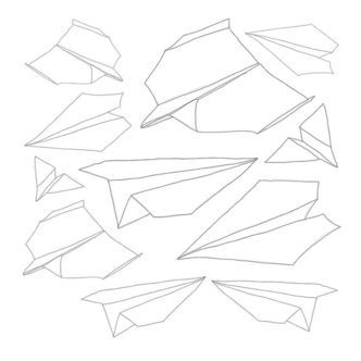 Sebra Wallstickers - 11 stk - Papirflyvere