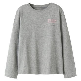 Name It Bluse - NkfRaris - Grey Melange