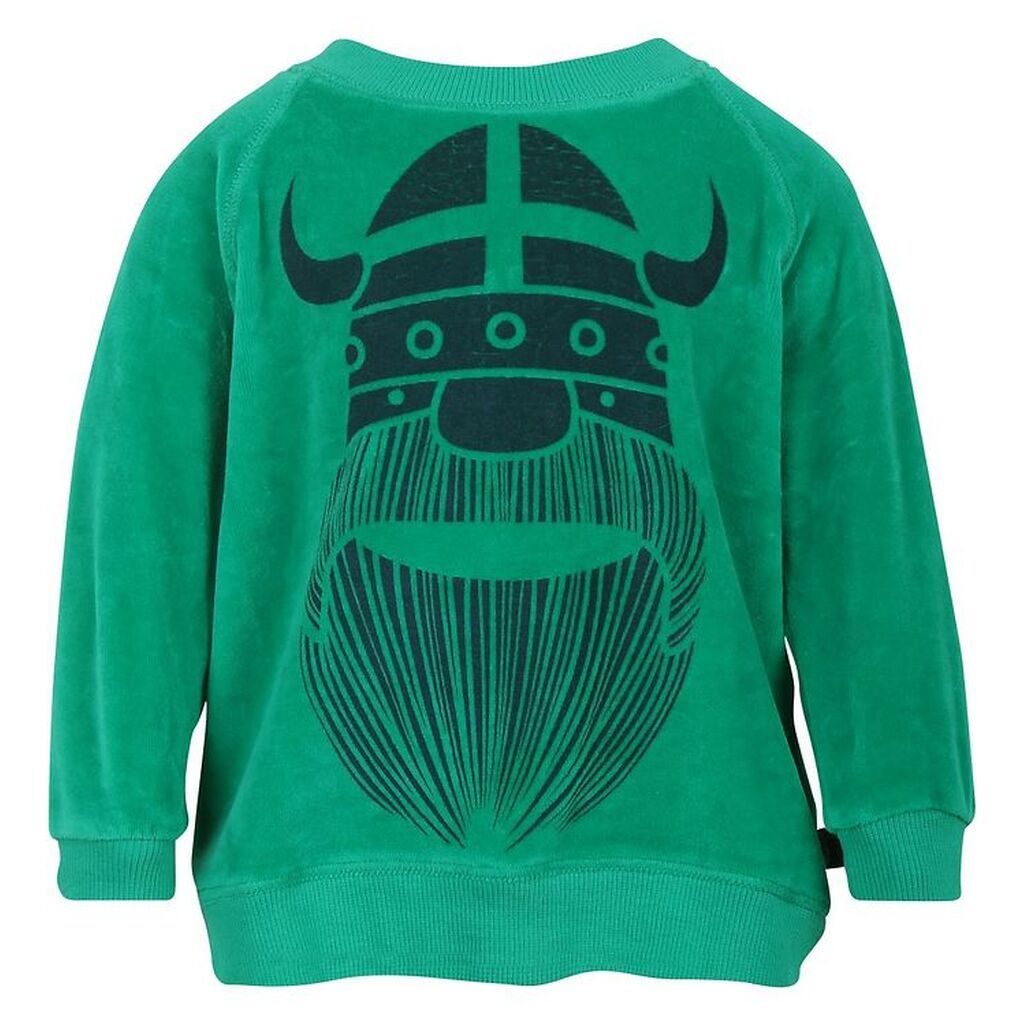 Danefæ Velour Sweatshirt - Grøn m. Erik