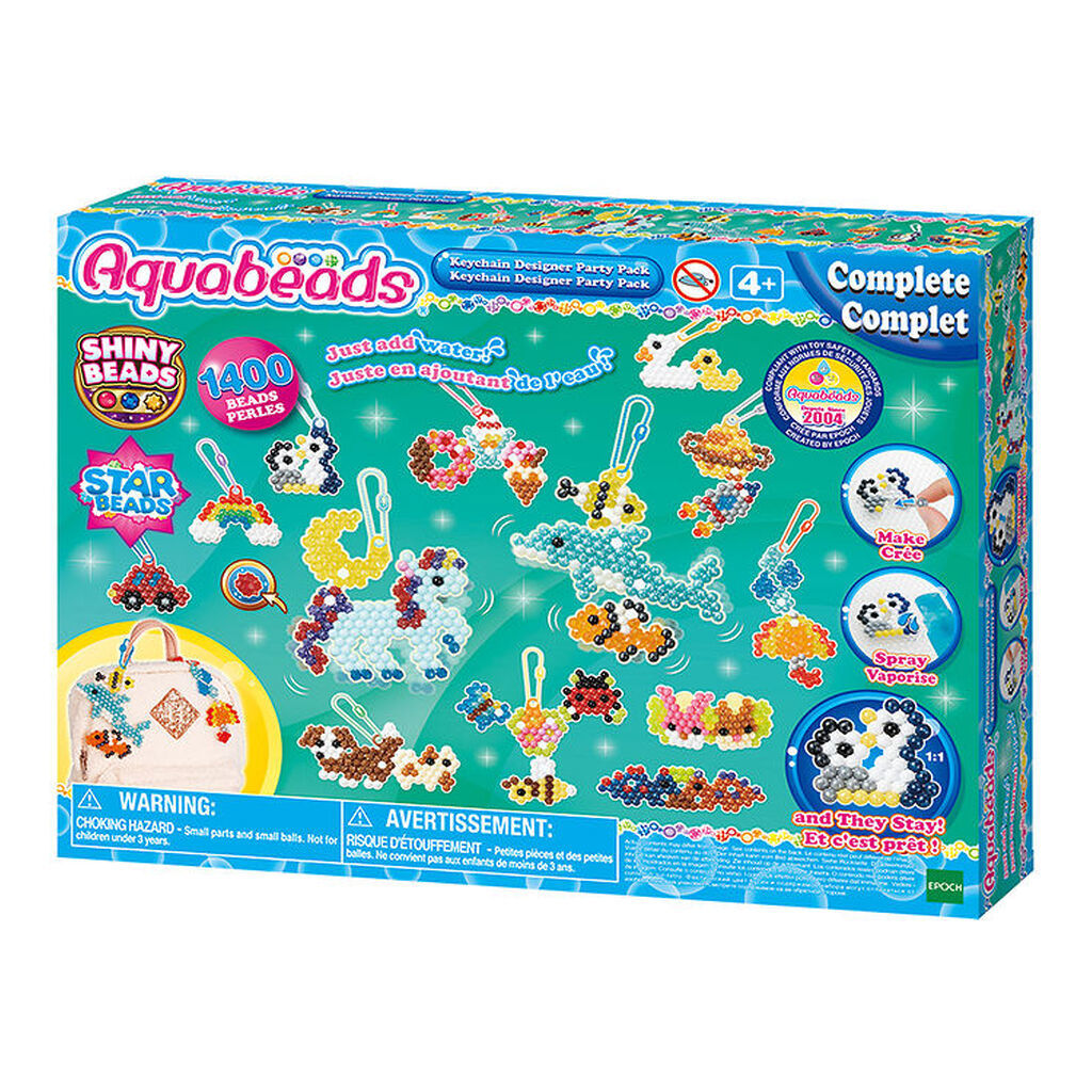 Aquabeads Perlesæt - Nøglering - Designer Party