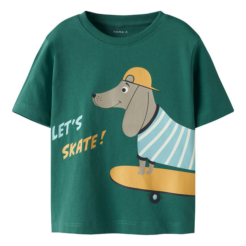 Name it T-shirt - NmmHelge - Deep Jungle