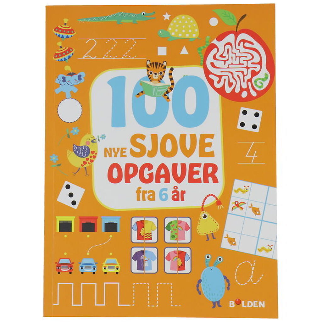 Forlaget Bolden Opgavebog - 100 Nye Sjove Opgaver - Fra 6 År