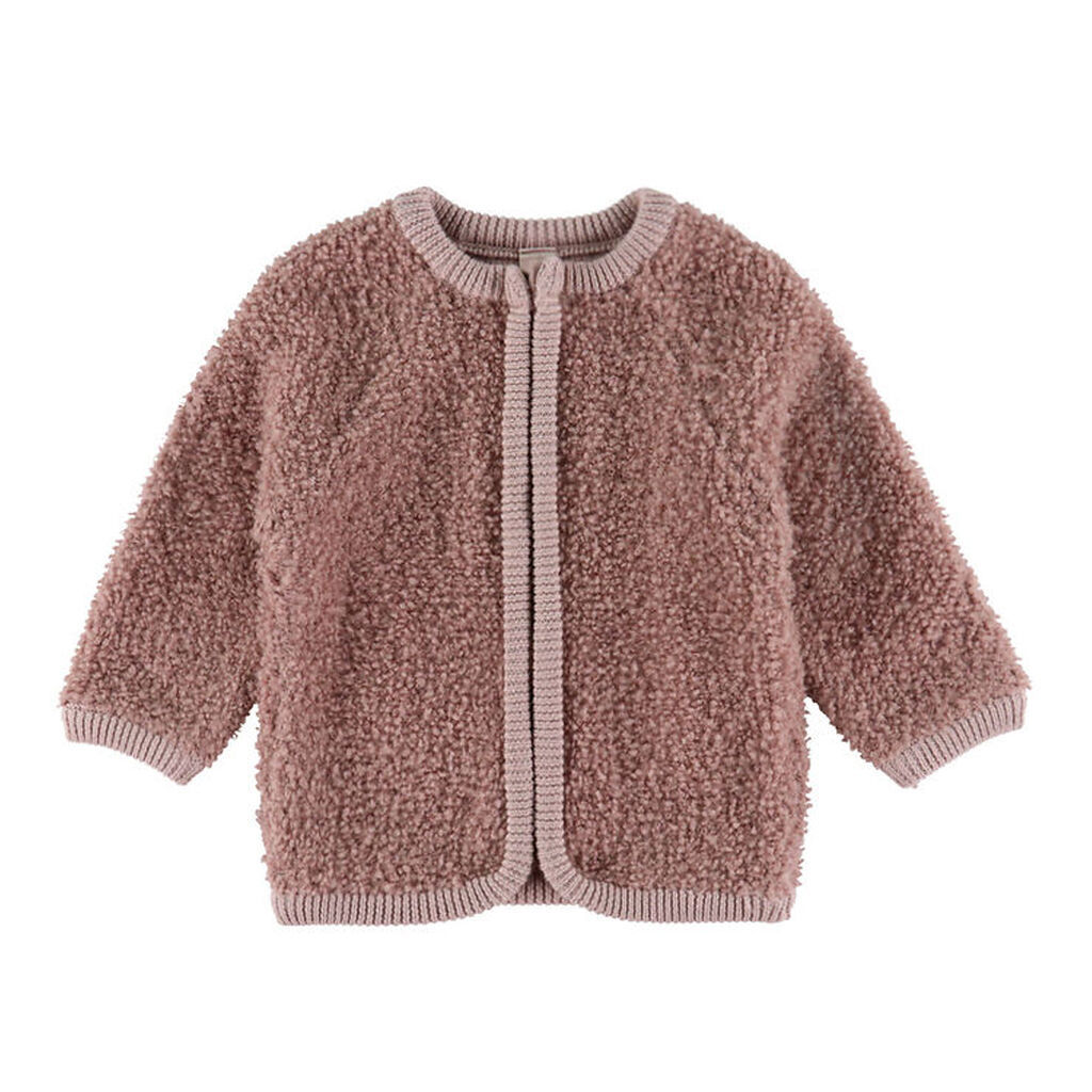 Smallstuff Cardigan m. Lynlås - Uld - Rose