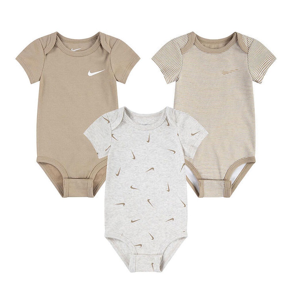 Nike Bodyer k/æ - 3-pak - Pale Ivory Heather