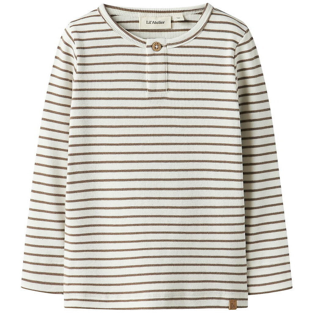 Lil' Atelier Bluse - Rib - NmmTonto - Coconut Milk